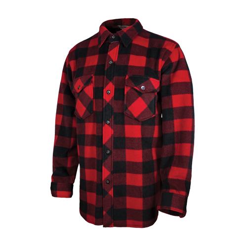 Chemise &agrave; carreaux en molleton solaire, Hommes, Grand, Rouge Rock Safety Industrial Ltd