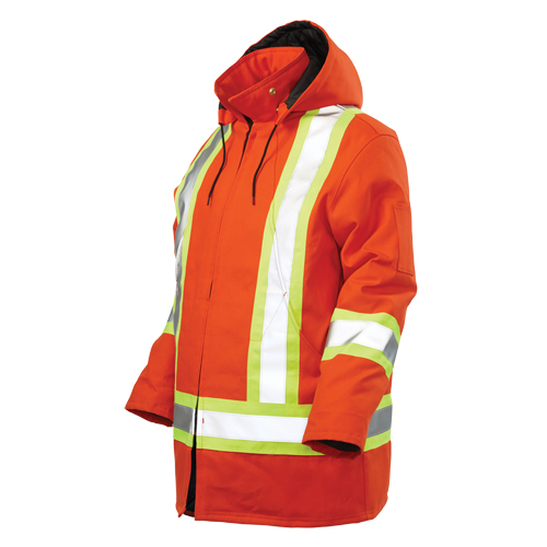 Parka de s&eacute;curit&eacute;, Orange haute visibilit&eacute;, Grand Rock Safety Industrial Ltd