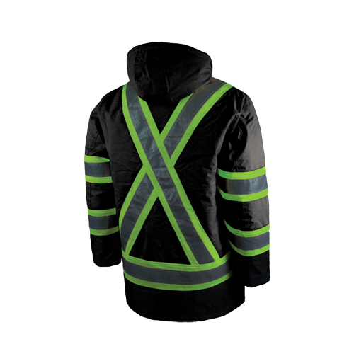 Lined Safety Parka, Black, Large Rock Safety Industrial Ltd