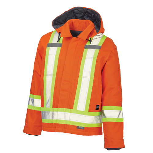 Safety Jacket, High Visibility Orange, Large Rock Safety Industrial Ltd