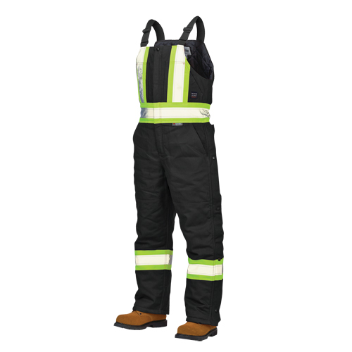 Salopettes de s&eacute;curit&eacute; doubl&eacute;e en canevas, Coton, Grand, Noir Rock Safety Industrial Ltd