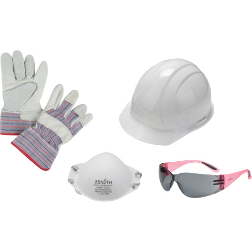 Trousses d'&eacute;PI de d&eacute;marrage pour travailleuses Rock Safety Industrial Ltd