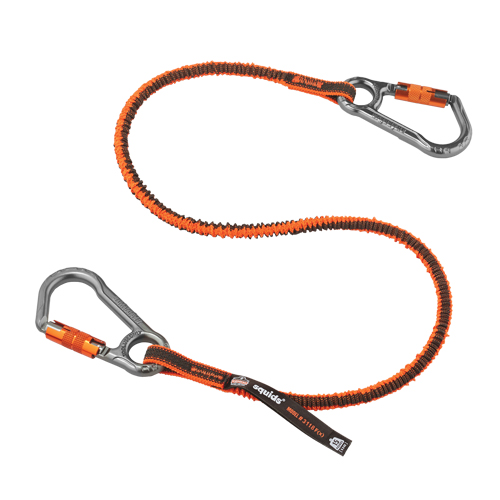Longe porte-outils verrouillable Squids 3118F(x), Tendeur, Mousqueton double Rock Safety Industrial Ltd
