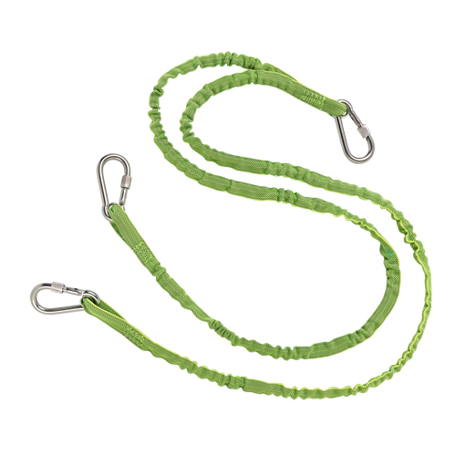 Squids&reg; 3311 Twin Leg Tool Lanyard, Bungee, Triple Carabiner Rock Safety Industrial Ltd