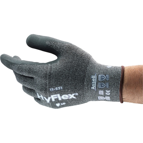 Gant enduit Hyflex r&eacute;sistant &agrave; la coupe, 6, R&ecirc;vetement Nitrile, Calibre 18, Enveloppe en Nylon Rock Safety Industrial Ltd
