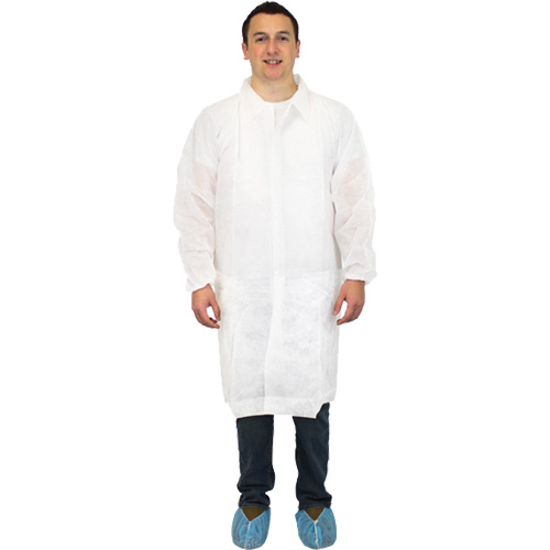 Sarreau de laboratoire, Polypropyl&egrave;ne, Blanc, Grand Rock Safety Industrial Ltd