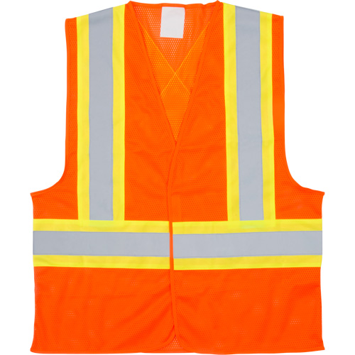Veste de s&eacute;curit&eacute; pour la circulation, Orange haute visibilit&eacute;, Grand, Polyester Rock Safety Industrial Ltd