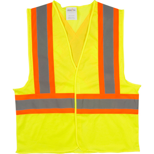 Veste de s&eacute;curit&eacute; pour la circulation, Jaune lime haute visibilit&eacute;, Moyen, Polyester Rock Safety Industrial Ltd