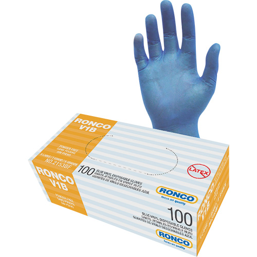 Disposable Gloves, X-Large, Vinyl, 3-mil, Powder-Free, Clear Rock Safety Industrial Ltd