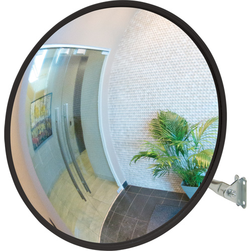 Convex Mirror with Telescopic Arm, Indoor/Outdoor, 12" Diameter Rock Safety Industrial Ltd