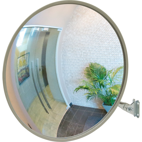 Convex Mirror with Telescopic Arm, Indoor/Outdoor, 12" Diameter Rock Safety Industrial Ltd