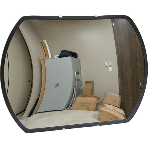 Roundtangular Convex Mirror with Bracket, 12" H x 18" W, Indoor/Outdoor Rock Safety Industrial Ltd
