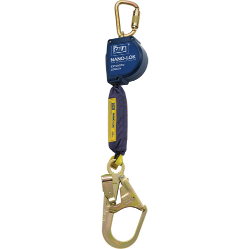 Cordage de s&eacute;curit&eacute; autor&eacute;tractable allong&eacute; Nano-Lok, 9', Polyester/Sangles, Pivotant Rock Safety Industrial Ltd
