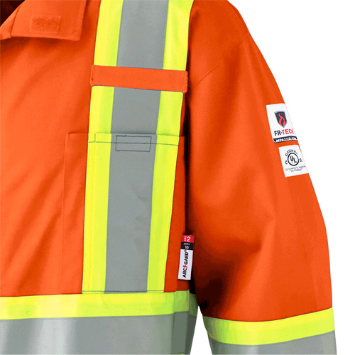 7702 Combinaison de s&eacute;curit&eacute; haute visibilit&eacute; ignifuge, Taille 48, Orange Rock Safety Industrial Ltd