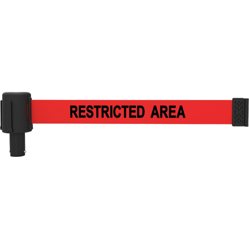 Cassette de banni&egrave;re PLUS, Restricted Area, 15', Ruban Rouge Rock Safety Industrial Ltd