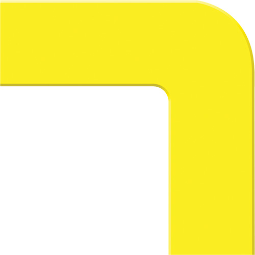 Marqueur robuste pour le sol Tough-Mark, L, 6" lo x 6" la, Jaune, Poly&eacute;thyl&egrave;ne Rock Safety Industrial Ltd