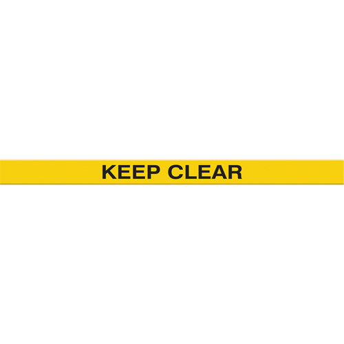 Marqueur robuste pour le sol Tough-Mark, Rectangle, 48" lo x 2" la, Jaune, Poly&eacute;thyl&egrave;ne Rock Safety Industrial Ltd