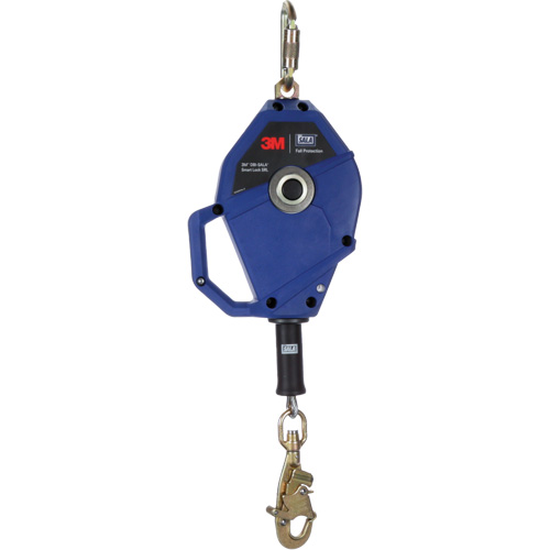 Cordage de s&eacute;curit&eacute; autor&eacute;tractable avec verrouillage intelligent, 30', Acier galvanis&eacute;, Pivotant Rock Safety Industrial Ltd