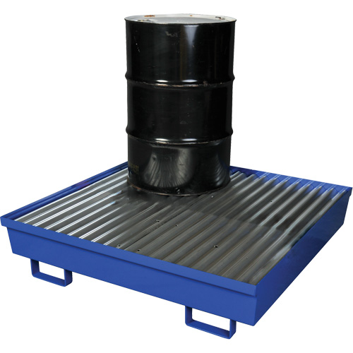 Steel Spill Containment Pallet, 92 US gal. Spill Capacity, 54" x 54.25" x 12" Rock Safety Industrial Ltd