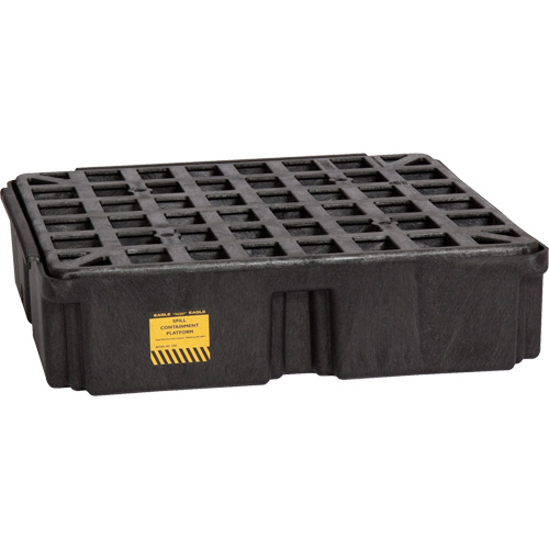 Plateforme de d&eacute;versement modulaire, Capacit&eacute; de d&eacute;versement 15 gal. US, 26" x 26,25" x 6,5" Rock Safety Industrial Ltd