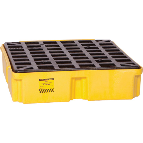 Plateforme de d&eacute;versement modulaire, Capacit&eacute; de d&eacute;versement 15 gal. US, 26" x 26,25" x 6,5" Rock Safety Industrial Ltd