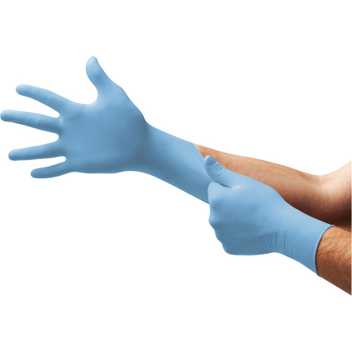 Gants d'examen XC-310 Xceed, T-Grand, Nitrile, 4,3 mils, Sans poudre, Bleu, Classe 2 Rock Safety Industrial Ltd