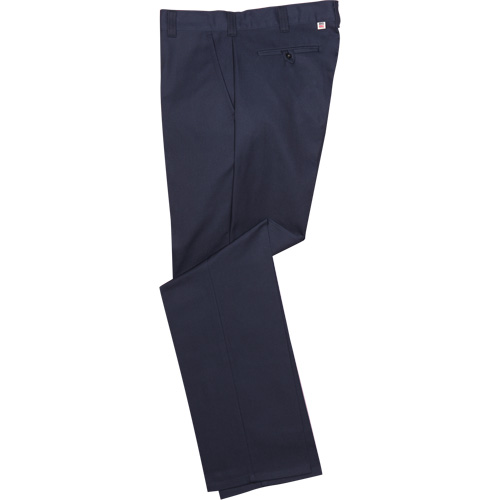 Pantalons de travail coupe r&eacute;guli&egrave;re en tissu crois&eacute;, Poly-coton, Bleu marin, Taille 28, Entrejambe 33 Rock Safety Industrial Ltd