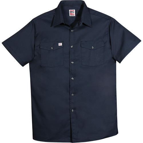 Chemise de travail &agrave; manches courtes en tissu crois&eacute;, Hommes, 4T-Grand, Bleu marine Rock Safety Industrial Ltd