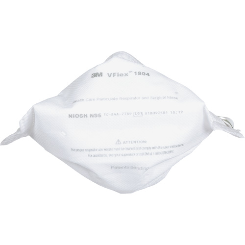 Respirateur et masque chirurgical VFlex contre les particules en sant&eacute;, N95, Certifi&eacute; NIOSH Rock Safety Industrial Ltd