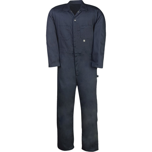 Twill Unlined Coveralls, Men's, Navy Blue, Size 36 Rock Safety Industrial Ltd