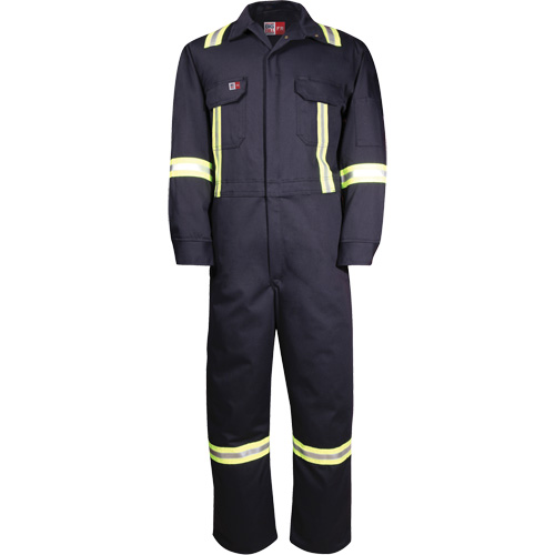 Combinaisons avec mat&eacute;riau r&eacute;fl&eacute;chissant de luxe Westex UltraSoft, Taille 36, Bleu marine, 8,7 cal/cm² Rock Safety Industrial Ltd