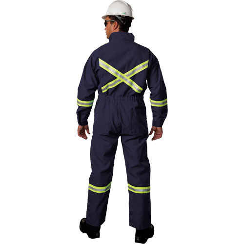 Combinaisons avec mat&eacute;riau r&eacute;fl&eacute;chissant de luxe Westex UltraSoft, Taille 36, Bleu marine, 8,7 cal/cm² Rock Safety Industrial Ltd