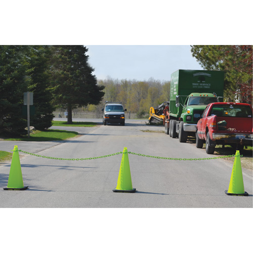 Traffic Cone & Chain Kit, 28", Blue Rock Safety Industrial Ltd