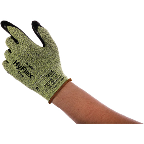 Gants r&eacute;sistant aux coupures Hyflex 11-550, Taille 6, Calibre 15, Rev&ecirc;tement Nitrile, Enveloppe en Intercept, ASTM ANSI niveau A2/EN 388 niveau B Rock Safety Industrial Ltd