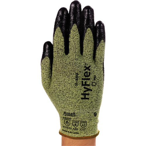 Gants r&eacute;sistant aux coupures Hyflex 11-550, Taille 6, Calibre 15, Rev&ecirc;tement Nitrile, Enveloppe en Intercept, ASTM ANSI niveau A2/EN 388 niveau B Rock Safety Industrial Ltd