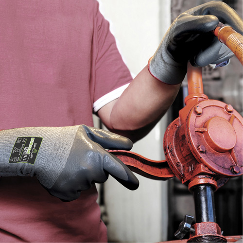 Gants r&eacute;sistants aux coupures 576, Taille 2T-Grand/10, Calibre 13, Rev&ecirc;tement Mousse de nitrile, Enveloppe en PEHP, ANSI/ISEA 105 niveau 3/EN 388 niveau C Rock Safety Industrial Ltd