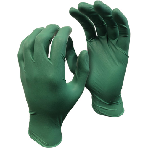 Gants 5559PF Green Monkey, Petit, Nitrile, 4 mils, Sans poudre, Vert Rock Safety Industrial Ltd