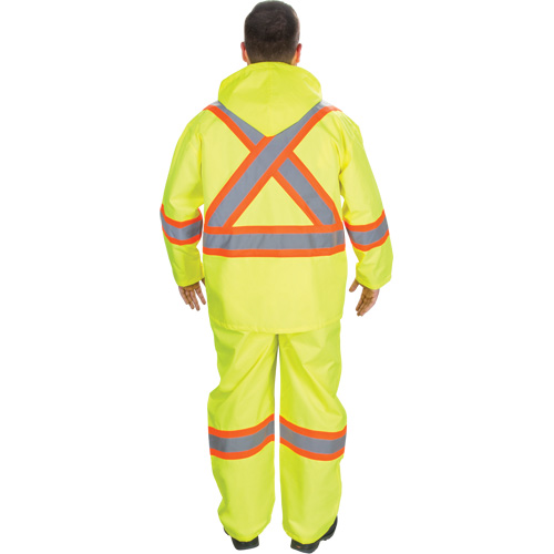 V&ecirc;tements imperm&eacute;ables RZ1000, Polyester, Petit, Jaune lime haute visibilit&eacute; Rock Safety Industrial Ltd