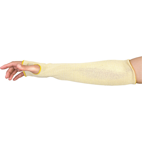 Manchons r&eacute;sistants aux coupures Contender, Aramide, 18", ASTM ANSI niveau A4/EN 388 niveau 5, Beige Rock Safety Industrial Ltd