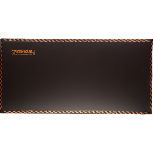 Anti-Fatigue Standing Mat, Smooth, 18" x 36" x 1", Black, Rubber Rock Safety Industrial Ltd