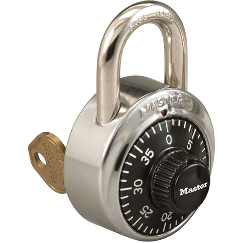 1525 Series Padlock with Key Control Feature, Combination, Stainless Steel, 1-7/8" Width Rock Safety Industrial Ltd