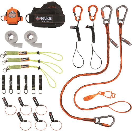 Trousse de longes de fixation d'outils pour charpentier et ouvrier 3183 Squids Rock Safety Industrial Ltd