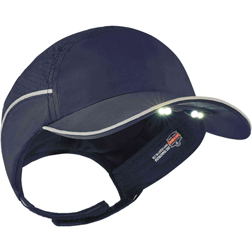 Casque antichocs l&eacute;ger avec lampe DEL 8965 Skullerz, Bleu marin Rock Safety Industrial Ltd