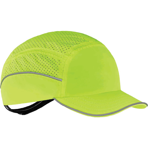 Skullerz&reg; 8955 Lightweight Bump Cap Hat, High Visibility Lime Green Rock Safety Industrial Ltd