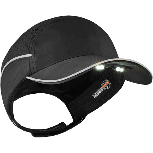 Casque antichocs l&eacute;ger avec lampe DEL 8965 Skullerz, Noir Rock Safety Industrial Ltd
