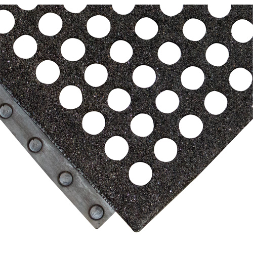 24/Seven&reg; Locksafe&reg; Anti-Fatigue Mat, Honeycomb, 3' x 3' x 5/8", Black, Natural Rubber Rock Safety Industrial Ltd