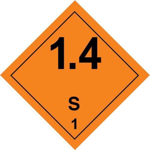 Hazardous Material Handling Labels, 4" L x 4" W, Black on Orange Rock Safety Industrial Ltd