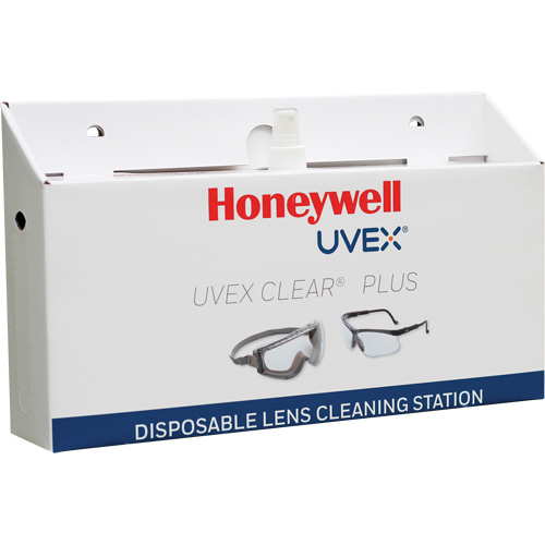 Uvex&reg; Clear&reg; Plus Disposable Lens Cleaning Station, Cardboard, 16" L x 3.19" D x 9.25" H Rock Safety Industrial Ltd