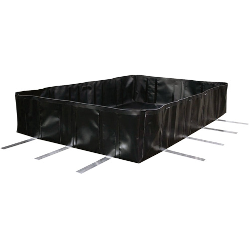 Berme Stinger, Capacit&eacute; 3591 gal. US, 24' la x 10' lo x 24" h, Support en L Rock Safety Industrial Ltd