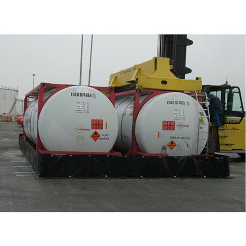 Berme Stinger, Capacit&eacute; 3591 gal. US, 24' la x 10' lo x 24" h, Support en L Rock Safety Industrial Ltd